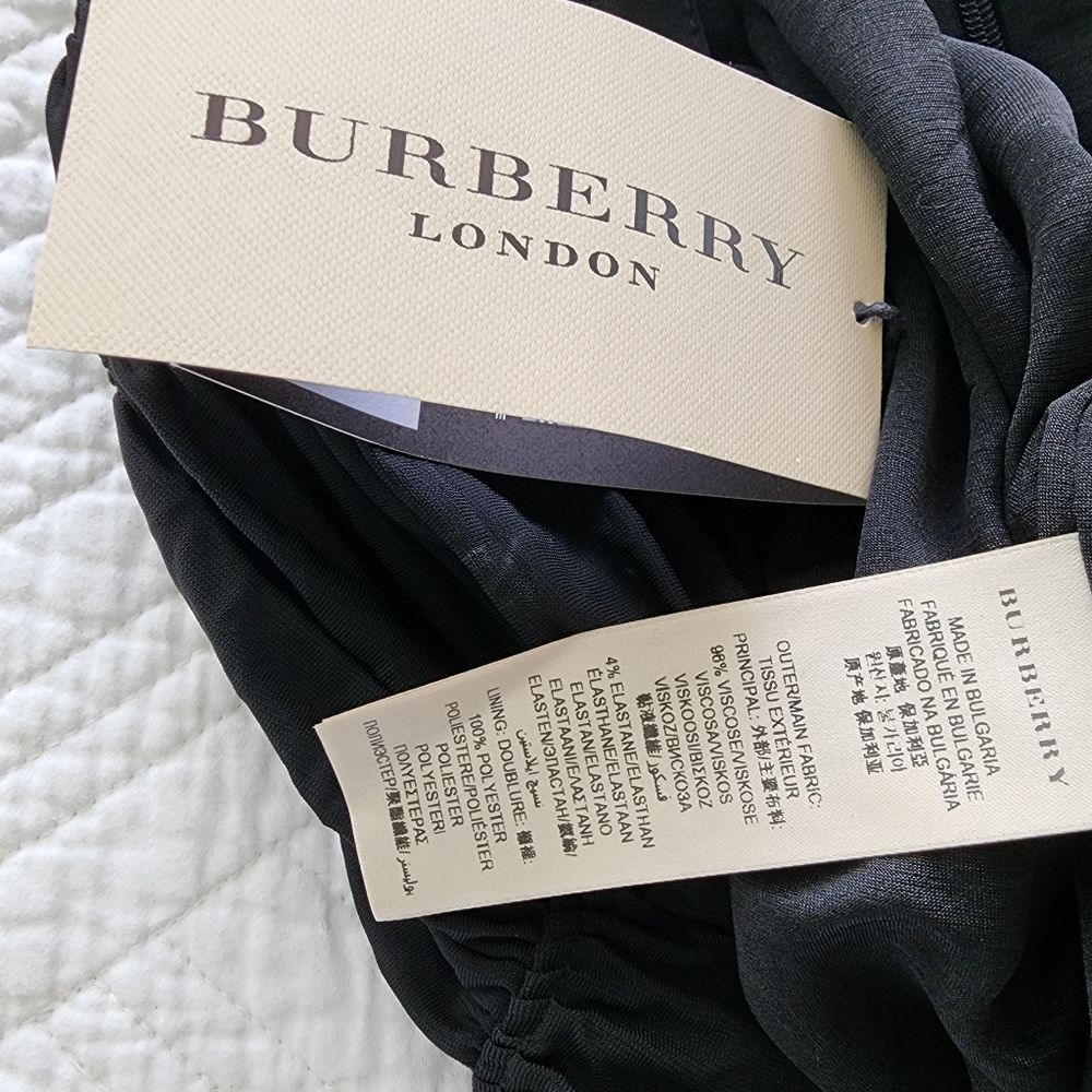 Burberry Black Ruched Midi Skirt - Picture 10 of 12